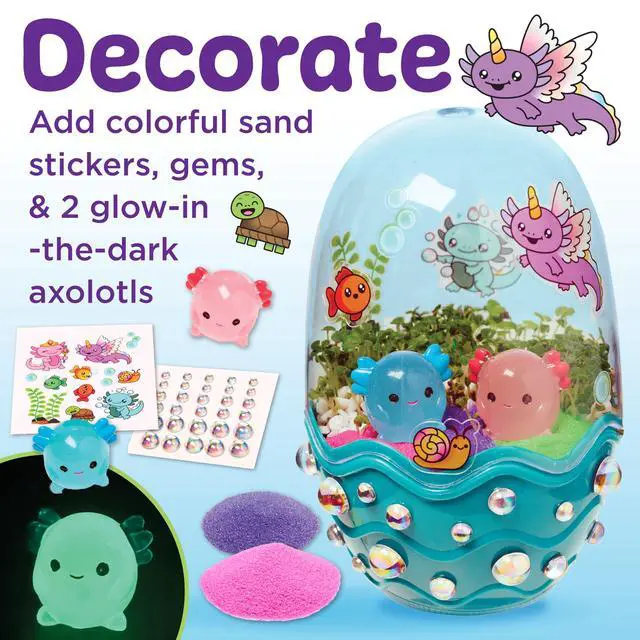 Alt view image 5 of 7 - Creativity for Kids Mini Garden Axolotl Terrarium, Grow & Create (Ages 6+)