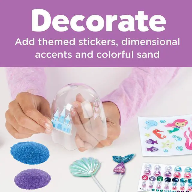 Alt view image 2 of 5 - Creativity for Kids Mini Garden: Mermaid Terrarium Kit - Mermaid Gifts for Girls, Crafts and Toys, Stocking Stuffers for Kids (Ages 6+)