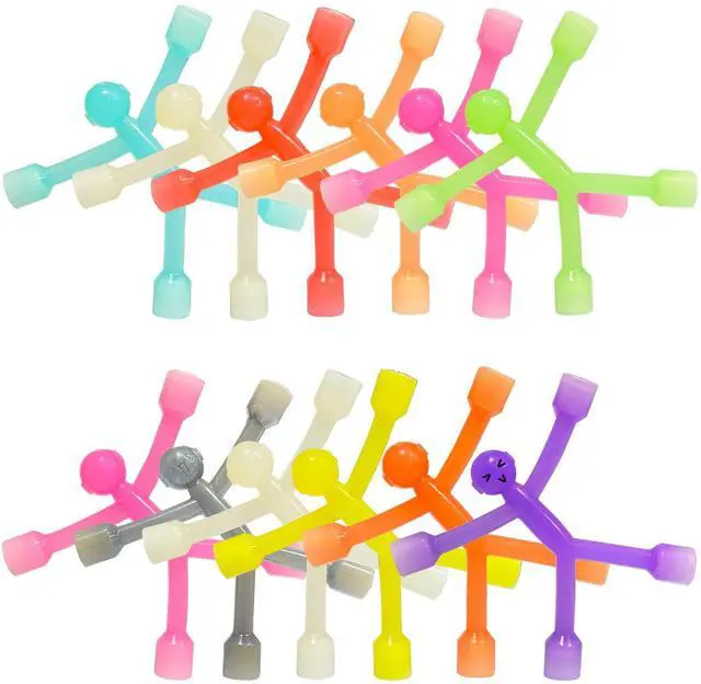 Main image of Magnetic Travel Toys for Toddler 12PCS, Colourful Silicone Magnet Men | Quiet Travel Activities for Kids 4-8, Fidget Toys for Car Airplane Road Trip, Sensory Magnetic Gifts for Child 3-12