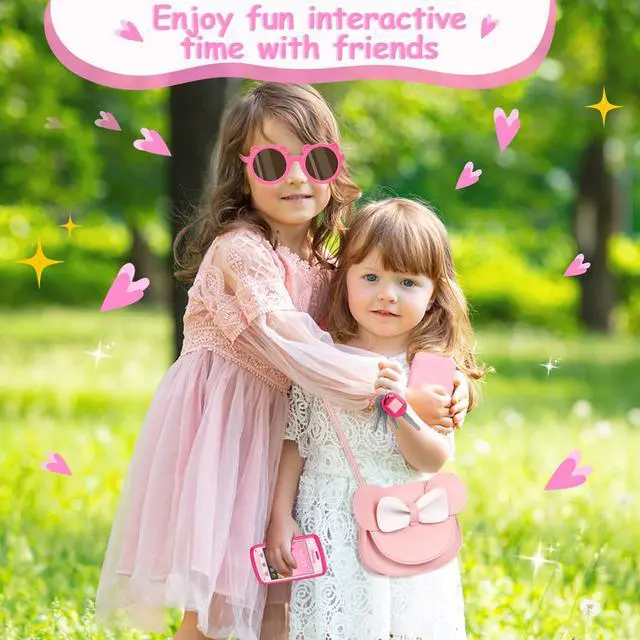 Alt view image 7 of 7 - Play Purse with 23PCS Pretend Makeup, Princess Toys for Girls 3-12 | Crossbody Bag, Phone, Wallet, Sunglasses, Makeup for Princess Role Play, Birthday, Mom-Daughter Fun, Multi-Scene Pretend Play