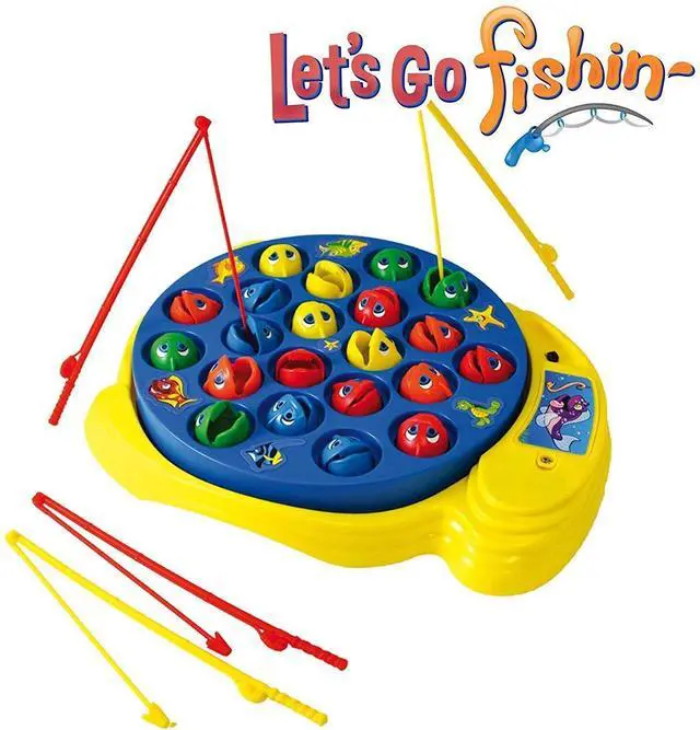 Alt view image 3 of 7 - Let's Go Fishin' Game by Pressman - The Original Fast-Action Fishing Game!, 1-4 players | Board Game for Children from 3 Years, Fishing Game for 1 to 4 Players