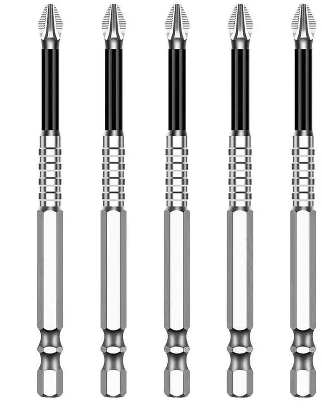 Main image of Zohino High Magnetic Screwdriver Drill Bit Set K5 Impact Resistant Non Slip Cross Bit Anti-Slip Magnetic Electric Screwdriver Set (5, 150MM)