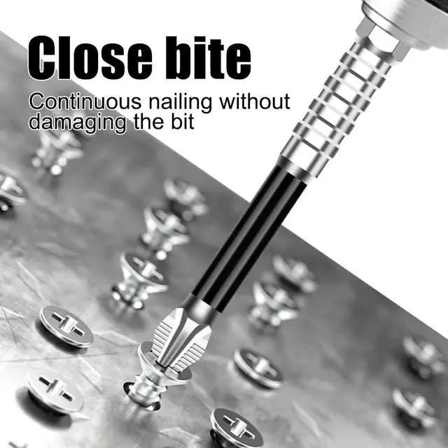 Alt view image 5 of 6 - Zohino High Magnetic Screwdriver Drill Bit Set K5 Impact Resistant Non Slip Cross Bit Anti-Slip Magnetic Electric Screwdriver Set (5, 150MM)