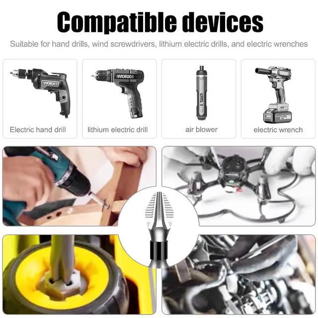 Alt view image 6 of 6 - Zohino High Magnetic Screwdriver Drill Bit Set K5 Impact Resistant Non Slip Cross Bit Anti-Slip Magnetic Electric Screwdriver Set (5, 150MM)