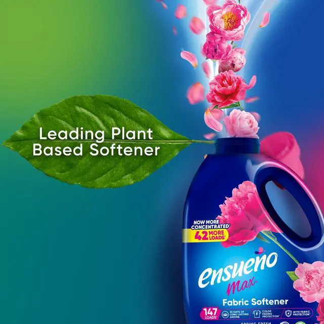 Alt view image 5 of 6 - Ensueño Max Liquid Fabric Softener - Spring Fresh Scent - 125 fl oz | Color-Safe Fabric Softener Liquid - Softens 147 Loads - Reduces Wrinkles & Static
