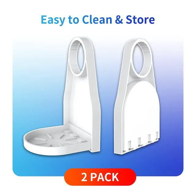 Alt view image 7 of 7 - (2 Pack) Laundry Detergent Cup Holder Drip Catcher Organizer Clip Tight on Laundry Bottle Spouts, No More Leaks or Mess with Detergent and Fabric Softener in Laundry Room