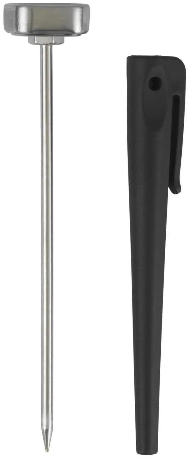 Alt view image 3 of 6 - GoodCook Everyday Digital Instant Read Thermometer, LCD Display, Stainless Steel Probe, Recalibratable, Includes Protective Pocket Sleeve