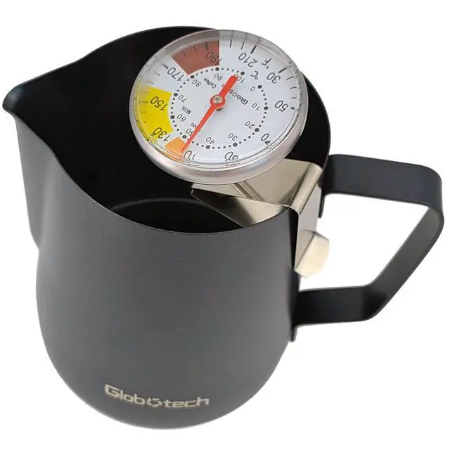 Alt view image 5 of 7 - Milk Frothing Thermometer for Coffee Chocolate - Cappuccino Frothy Milk Foam Stainless Steel Thermometer for 12 Oz, 20 Oz and 32 Oz Espresso Steaming Pitchers 2" Dail 5" Stem