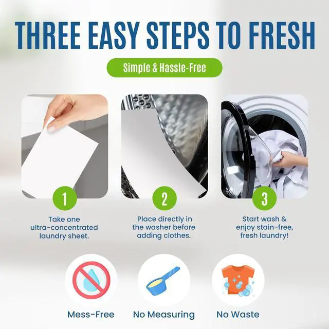 Alt view image 6 of 7 - Travel Size Laundry Detergent Sheet 10 Load Ultra Concentrated | Stain-Fighting Enzymes & Plant Powered, Compact Washer Sheets, Pocket Friendly, Hot/Cold Cycles, Tough on Stains & Odor