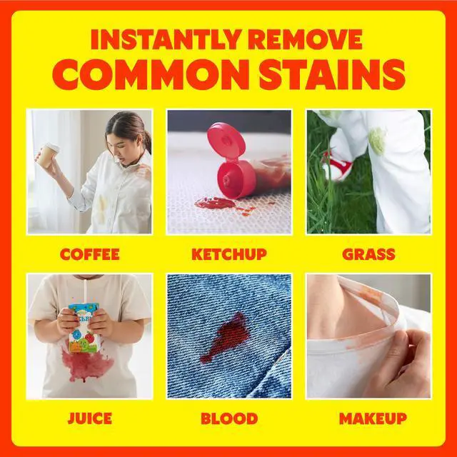 Alt view image 5 of 7 - Shout Wipe & Go Instant Stain Remover Wipes, No Wash Required, Safe on Colorfast Washables, Travel & Baby Diaper Bag Essentials, Removes Grass, Coffee, Makeup & More, 4 Wipes (Pack of 1)