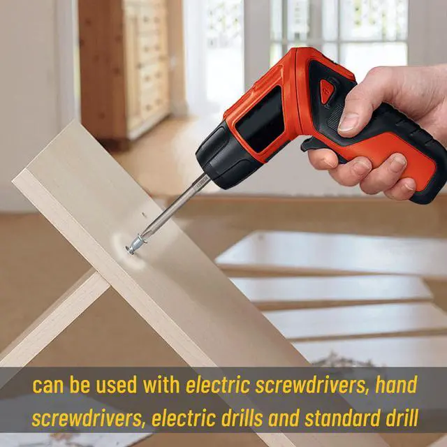 Alt view image 3 of 7 - Bates- Slotted Phillips Screwdriver Bit Set with Holder, 3 Inch, 12 pcs, 1/4 Hex, Magnetic Drill Bit Set