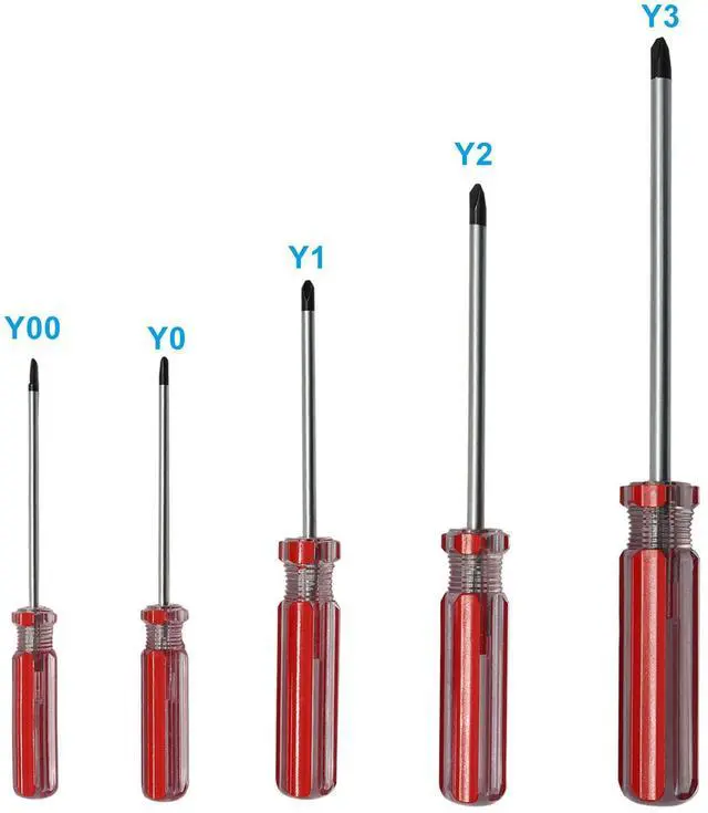 Alt view image 5 of 5 - Bonsicoky 5-Piece U-Type Magnetic Spanner Screwdriver Set, Red Handled | Spanner Bit Tools for Repair, M1.7, M2.0, M2.3, M2.6, M2.8 Sizes