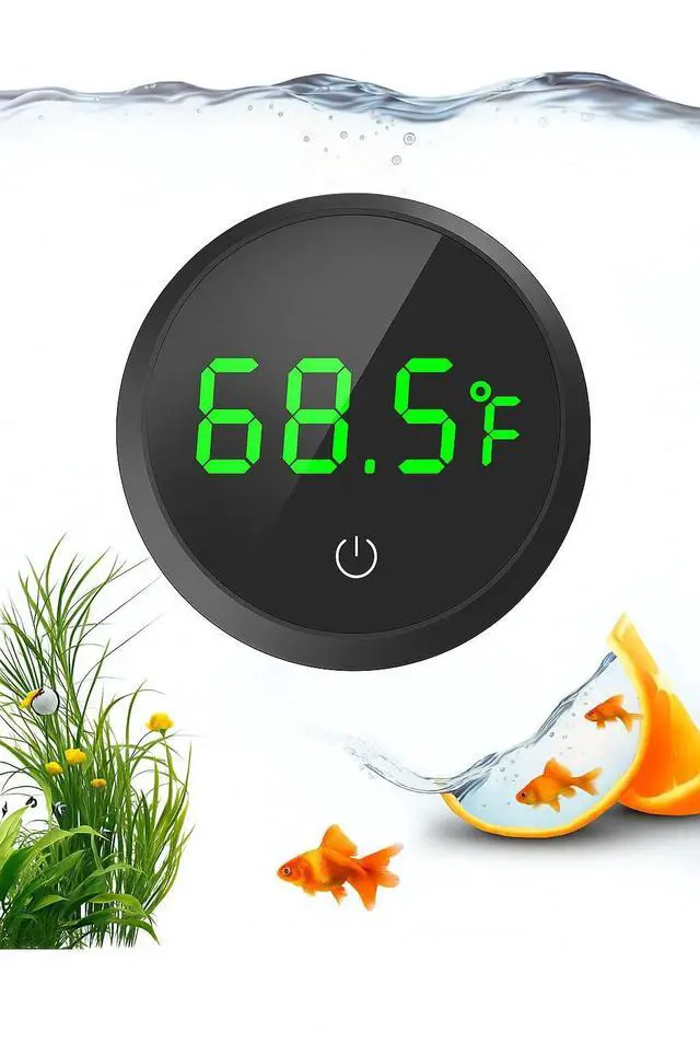 Main image of QZQ Fish Tank Thermometer Aquarium Thermometer Wireless Touch Stick Digital Aquarium Thermometer LED Display ±1°F for Monitoring The Fish Tank Aquarium Temperature Accessories (Black)