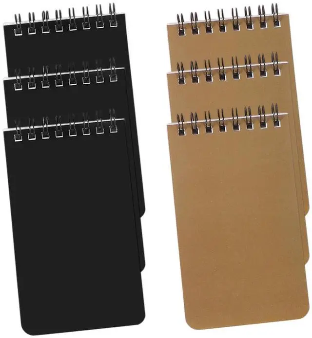 Main image of TsuvyXeg Spiral Notebook Small Pocket Notebook Mini Notepad Pocketbook Jotter 3" x 5" for Work School Office Travel 6pcs