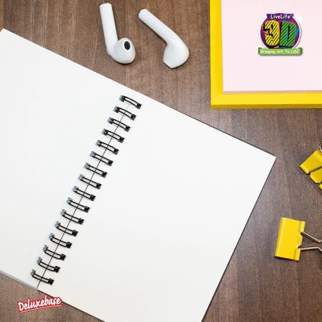 Alt view image 2 of 4 - 3D LiveLife Jotter - Bighorn Sheep from Deluxebase. Spiral Bound A6 5.5x4in Small Notebook with 80 Plain Recycled Pages. Pocket Sized Animal Notepad, Journal or Drawing Book with Cute Cover