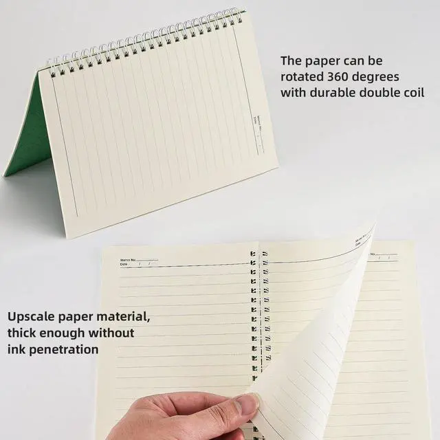 Alt view image 4 of 7 - TsuvyXeg Spiral Notebook Pocket Notebook Notepad Pocketbook Jotter 5.5" x 8.3" 100 Pages for Work School Office Travel 2pcs