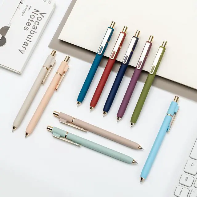 Alt view image 5 of 7 - Aisibeiger 0.5mm Gel Pens Black Ink, Mixed 10-count | Gel Retractable Cute Pen for Smooth Writing School Office Supplies