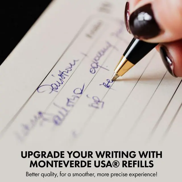 Alt view image 5 of 6 - Monteverde Parker Style Ballpoint Refill, Medium, Red, 2 Pack | Smooth, reliable ballpoint refill made for everyday writing, forms, notes, signatures, and work use.