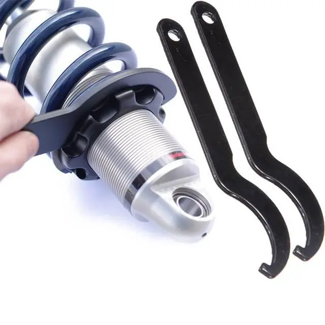 Alt view image 3 of 5 - 2Pcs Universal Motorcycle Shock Absorber Pre Load Spanner Wrench Tool Fit for Honda Kawasaki Yamaha ATV Snowmobile Dirt Bike Motocross | Fit for Honda Kawasaki Yamaha, ATV Snowmobile,