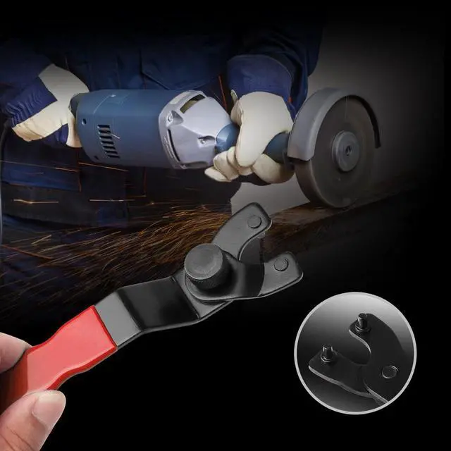 Alt view image 5 of 6 - JIAKAI 2pc-Adjustable Pin Spanner Wrench,Angle Grinder Wrench Spanner,Spanner Wrench for Grinder-Red(2pc)