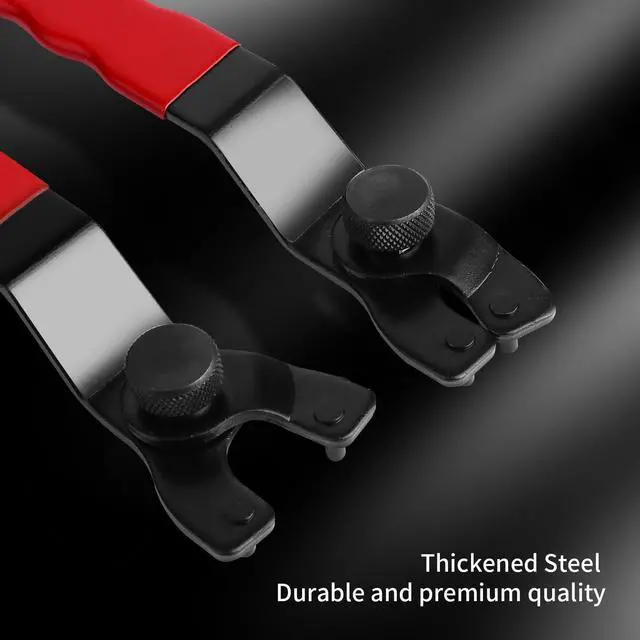 Alt view image 4 of 6 - Golden Pearl Pin Spanner,Spanner Wrench for Grinder,Adjustable Pin Wrench for Angle Grinder Machine(Red)