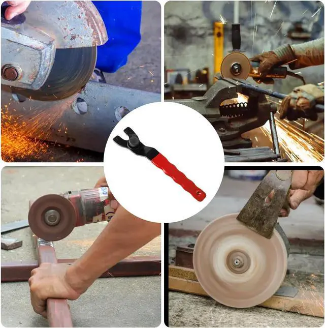 Alt view image 6 of 6 - Golden Pearl Pin Spanner,Spanner Wrench for Grinder,Adjustable Pin Wrench for Angle Grinder Machine(Red)