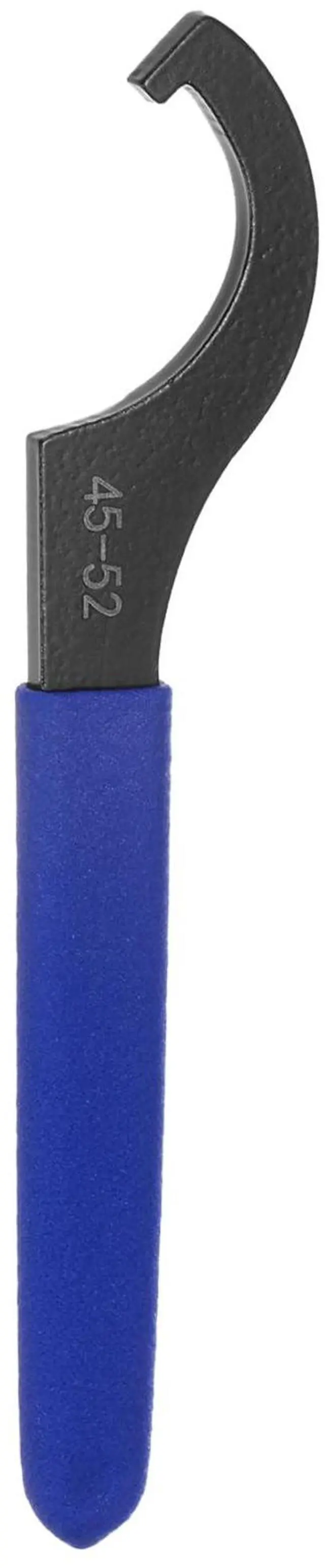 Main image of HARFINGTON C Hook Spanner Wrench 45-52 Nut Shock Wrench Steel Chuck Nut with Blue Non-slip Handle for Lathe Clamping