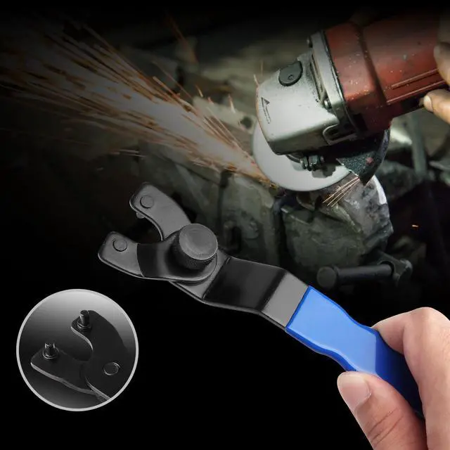 Alt view image 4 of 6 - Golden Pearl Pin Spanner,Spanner Wrench for Grinder,Adjustable Pin Wrench for Angle Grinder Machine(Blue)