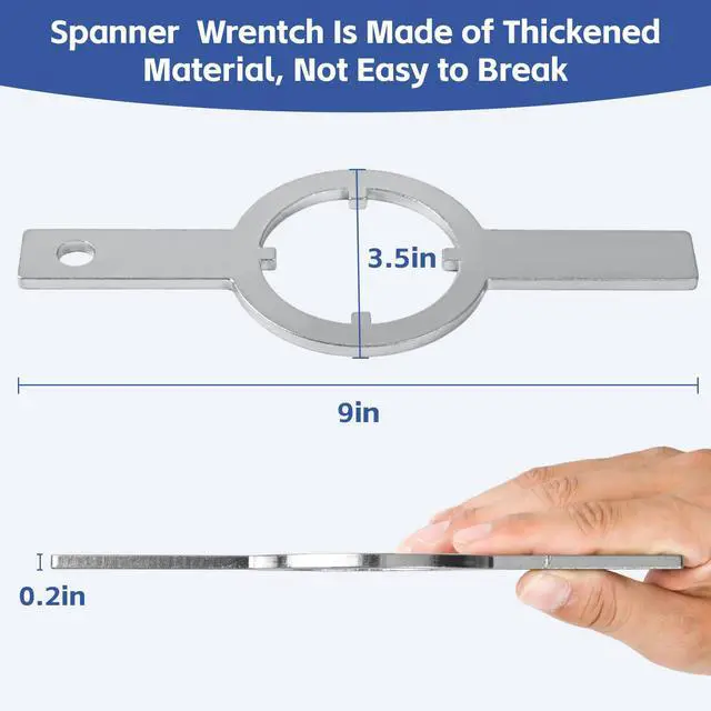 Alt view image 3 of 6 - Ulreon 21366 Spanner Wrench for Whirlpool/Kenmore Washer, Washer Tub Wrench | Washing Machine Spanner Wrench, Steel Tub Nut WrenchTool for Washer Machine Repair & Maintenance Tool