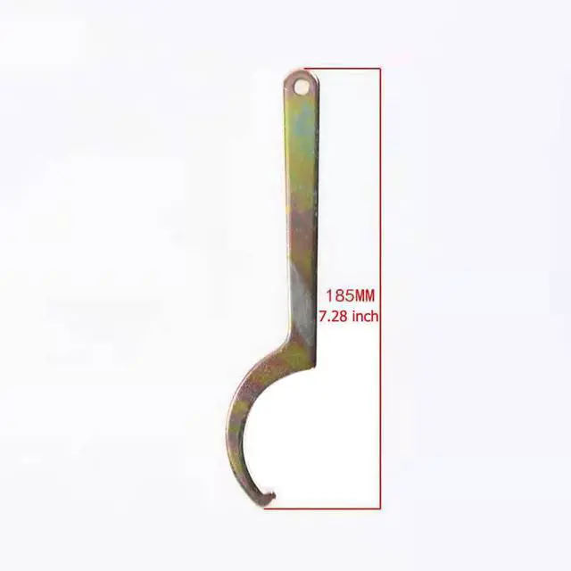 Alt view image 3 of 7 - 2 Pack Coilover Wrench Spanner Set C-Shape Hook Wrenches Tool for 42mm-62mm Nut Motorcycle Dirt Bike Coil Over Suspension System Shock Absorber Adjustment
