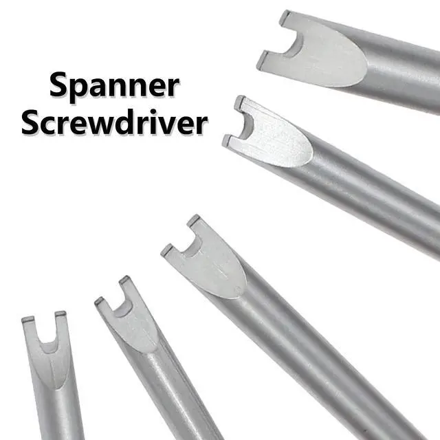 Alt view image 3 of 7 - Kyuionty 5 Pcs Spanner Screwdriver Set, M1.7, M2.0, M2.3, M2.6, M2.8 | Magnetic Tip 5 Size Spanner Head Screwdriver for Game Controllers, Electronics Device Toy Repair, Red Non-Slip Handle