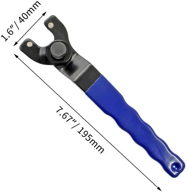 Alt view image 2 of 6 - Cionyce Adjustable Pin Spanner Wrench Lock-Nut Angle Grinder Wrench | For Dewalt Makita, 4 Inch to 9 Inch Angle Grinders