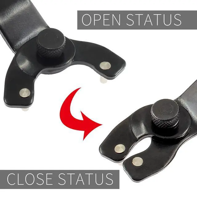 Alt view image 4 of 6 - Cionyce Adjustable Pin Spanner Wrench Lock-Nut Angle Grinder Wrench | For Dewalt Makita, 4 Inch to 9 Inch Angle Grinders
