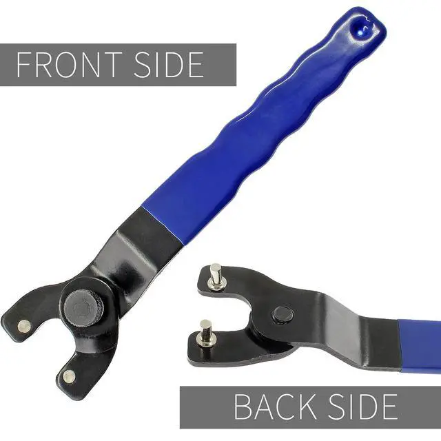 Alt view image 5 of 6 - Cionyce Adjustable Pin Spanner Wrench Lock-Nut Angle Grinder Wrench | For Dewalt Makita, 4 Inch to 9 Inch Angle Grinders