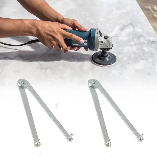 Alt view image 5 of 5 - Cwouna Angle Grinder Wrench, Universal Adjustable Pin Spanner, Locknut Wrench for Backing Pads on Angle Grinder and Round Nuts with Drilled Holes, Silver