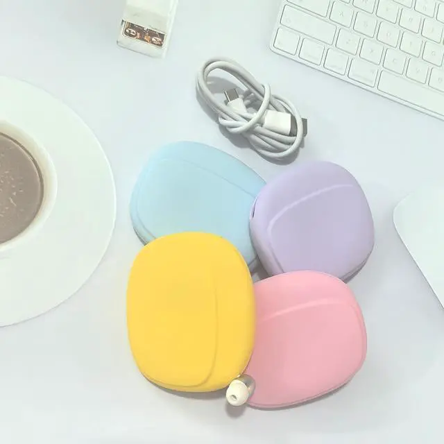 Alt view image 5 of 6 - CIXVOEMK Silicone Headphone Organizer - Data Cable Storage Case - Mini Key Box - Portable Wired Headset Storage Bag (Purple-Yellow-Pink-Blue)