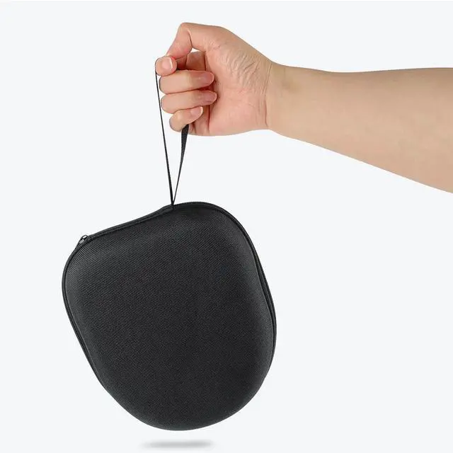 Alt view image 3 of 6 - ZUFECY Large Headphone Case, Hard EVA Shell Protective Storage Box with Mesh Pocket, Compatible with Most Over-Ear Headphones (Black, 8.6"x7.5"x2.3")