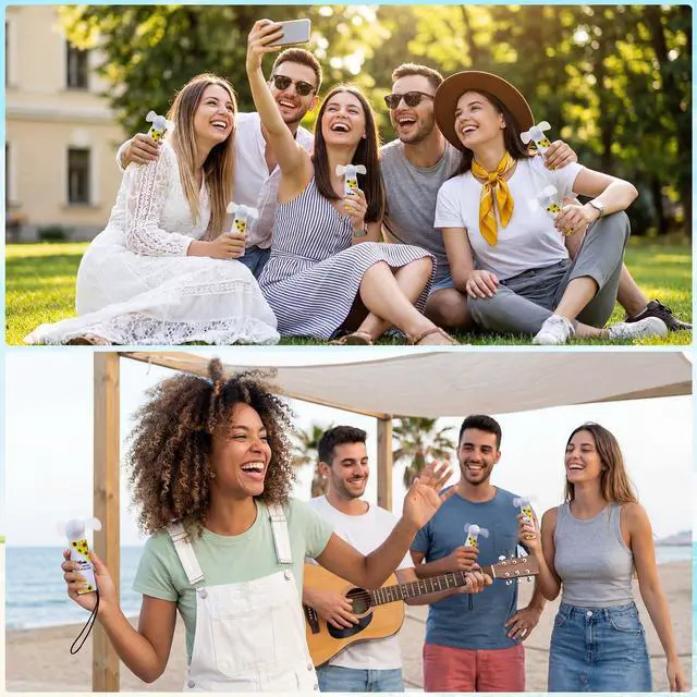 Alt view image 6 of 7 - Retisee 12 Packs Christian Church Mini Portable Fans Religious Sunflower Welcome Handheld Press Cooling Fans Bible Verse Scripture Gifts for Wedding Bridal Summer Outdoor Beach Activity