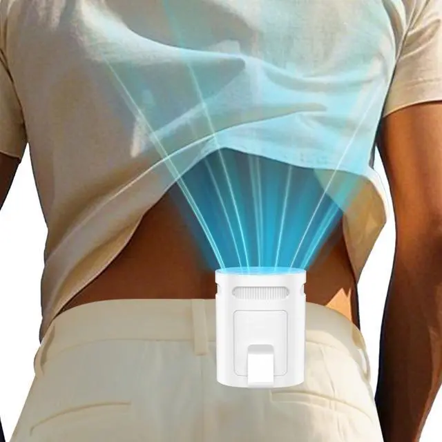 Main image of Portable Fan Clip on Pants-Personal Little Light Weight Waist Fan Coolclip Belt Hip Pocket Hard Hat,Wireless Wear Charging Battery Powered Quiet Undershirt Waist Band Coolclip Fans Adult Kid White