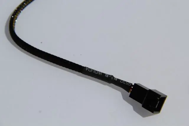 Alt view image 5 of 5 - OKGEAR 3-Pin Male to Female Fan Power Extension Cable, Nylon Braided, for Case Fans or Any 12V 3-Pin Device, 48 inches