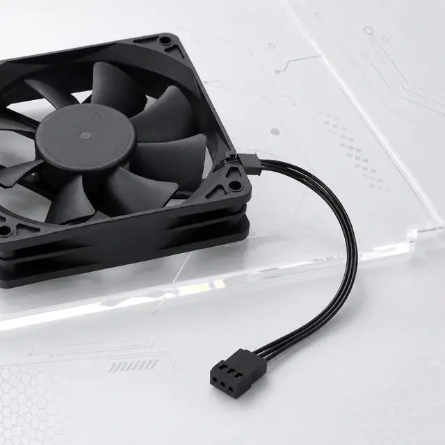 Alt view image 5 of 7 - 5PCS 4pin PWM to 3pin Fan Adapter Cable Computer PC Fan Connector Converter | Computer PC Fan Power Extension Cable Converter Fans Temperature Control Cables for Desktop PC 4-Pin/3-Pin Cooling Fan