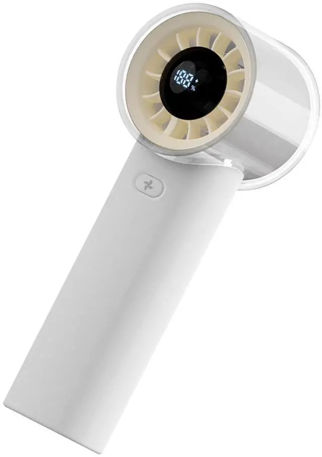 Main image of Poyiccot Handheld Fans, Powerful Portable Fan, Speed (1-100) Cooling Wind Mini Fan, 3000mAh USB Rechargeable, Digital Display, Personal Small Portable Fans for Travel/Outdoor/Home/Office, White