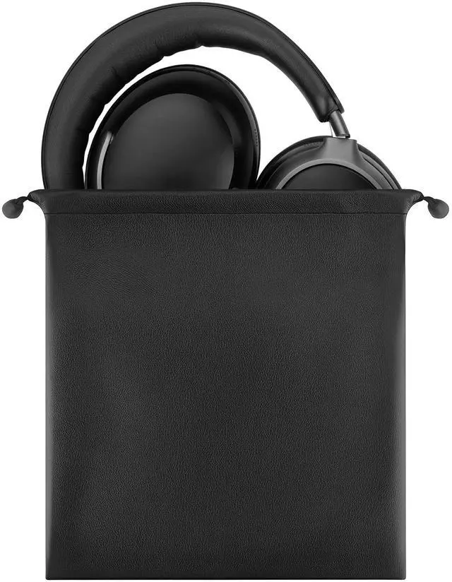 Main image of Geekria Headphones Pouch, Compatible with Sony WH-1000XM6, WH-1000XM4, Bose QC Ultra II, QC 45 and More, Universal Headset Pouch/Portable Travel Bag (Black PU)