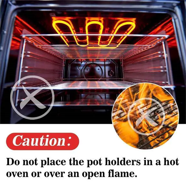 Alt view image 7 of 7 - MAQIHAN Pot Holders for Kitchen - 4 PCS Cotton Hot Pads for Kitchen Gray | Cotton Potholders Set, Heat Resistant Terry Cloth 7 Inch, Oven Pads, Cooking, Baking Pans, Dining Table & Countertops