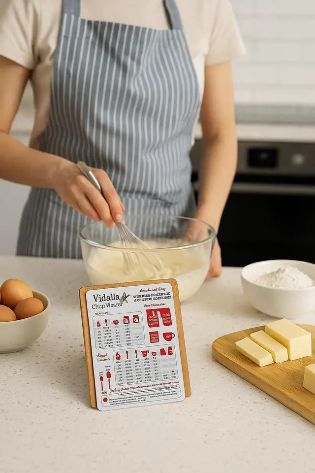 Alt view image 2 of 3 - Vidalia Chop wizard Quick and Easy Kitchen Measurement & Conversion Chart - Durable Magnet
