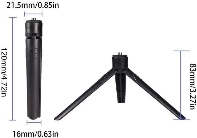 Alt view image 7 of 7 - XINNIKESI Camping Gear, Desktop Tripod Camping Lamp Bracket 1/4 Screw Phone Holder Rack Lightweight Phone Tripod for Outdoor Indoor