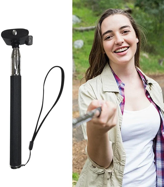 Alt view image 2 of 7 - Portable 37 Inch Selfie Stick Phone Tripod Stand, Universal 360 Rotation Extendable Selfie Stick with Rubber Non Skid Feet Super Strong Support Compatible Smartphone & Camera