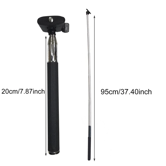Alt view image 5 of 7 - Portable 37 Inch Selfie Stick Phone Tripod Stand, Universal 360 Rotation Extendable Selfie Stick with Rubber Non Skid Feet Super Strong Support Compatible Smartphone & Camera