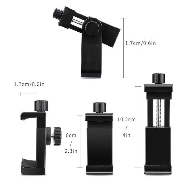 Alt view image 2 of 7 - AFAITH Cell Phone Tripod Mount with Remote, Phone Holder Adapter Selfie Monopod with Adjustable Clamp for iPhone 16 15 14 13 12 11 Max Pro Phone X XR Xs 6 7 8 P,Samsung