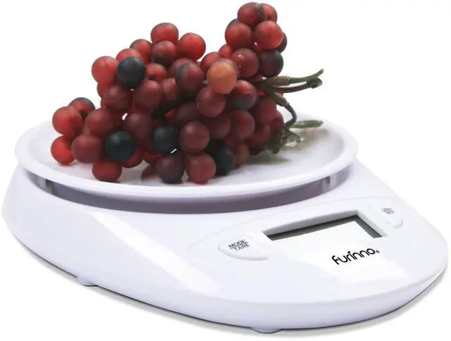 Main image of Furinno DaPur Precision Kitchen Scale, Digital Weight Food Scale, White